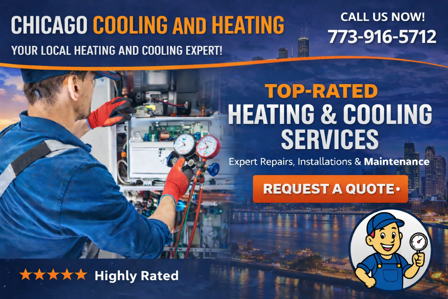 Chicago Cooling and Heating - 773-916-5712