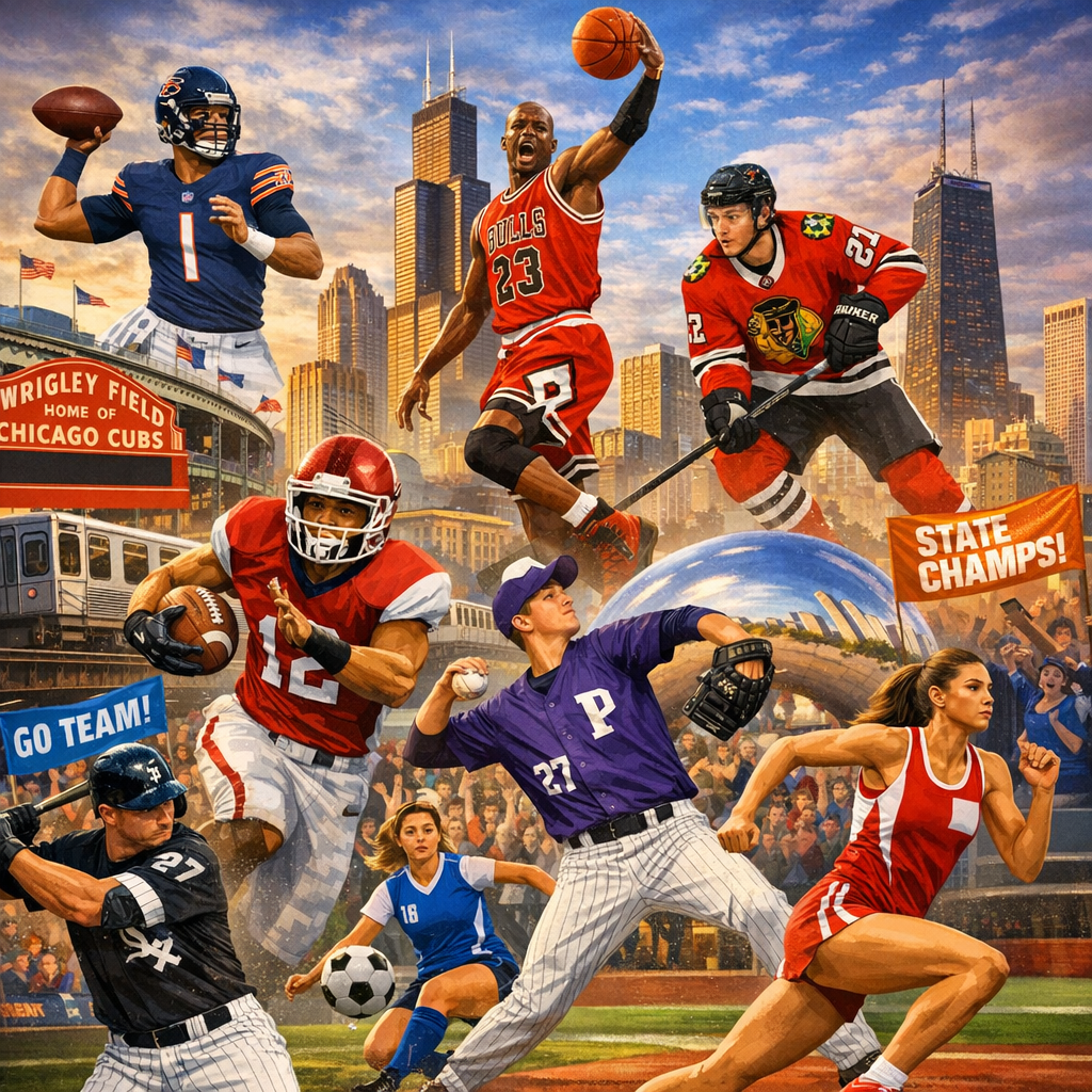 Chicago’s Sports Scene: A Blend of Professional and Local Talent